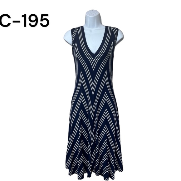 Max Studio Dresses & Skirts - Sz XS Max Studio Blue White Sleeveless Dress